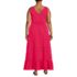 Women's Plus Size Cotton Modal Embellished Trim Maxi Dress, Back