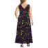Women's Plus Size Cotton Modal Embellished Trim Maxi Dress, Back