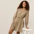 Women's Long Sleeve Cotton Poplin Mini Popover Dress, alternative image