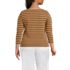 Women's Plus Size Mariner Jersey Boatneck Top, Back