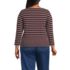 Women's Plus Size Mariner Jersey Boatneck Top, Back