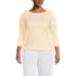 Women's Plus Size Mariner Jersey Boatneck Top, Front