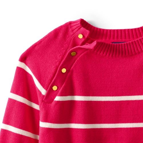 Women's Drifter Raglan Button Bib Crew Neck Sweater, alternative image