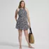 Women's Plus Size Tugless High Neck Swim Dress Swimsuit, alternative image