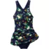 Women's Plus Size Tugless High Neck Swim Dress Swimsuit, alternative image