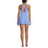 Women's Tugless High Neck Swim Dress Swimsuit, Back