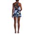 Women's Tugless High Neck Swim Dress Swimsuit, Back