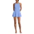 Women's Tugless High Neck Swim Dress Swimsuit, Front