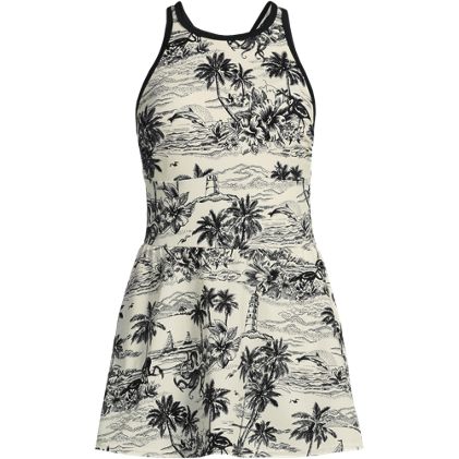 Women's Tugless High Neck Swim Dress Swimsuit - image 1