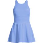 Women's Chlorine Resistant Tugless High Neck Swim Dress One Piece Swimsuit