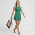 Women's Tugless High Neck Swim Dress Swimsuit, alternative image