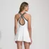 Women's Tugless High Neck Swim Dress Swimsuit, Back