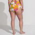 Women's Plus Size Pinchless High Waisted Bikini Bottoms, Back
