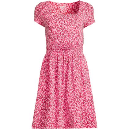 Women's Plus Size Cotton Modal Smocked Waist Dress - primary