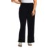 Women's Plus Size Sport Knit High Rise Relaxed Straight Leg Side Stripe Pants, Front