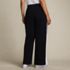 Women's Plus Size Sport Knit High Rise Relaxed Straight Leg Side Stripe Pants, Back