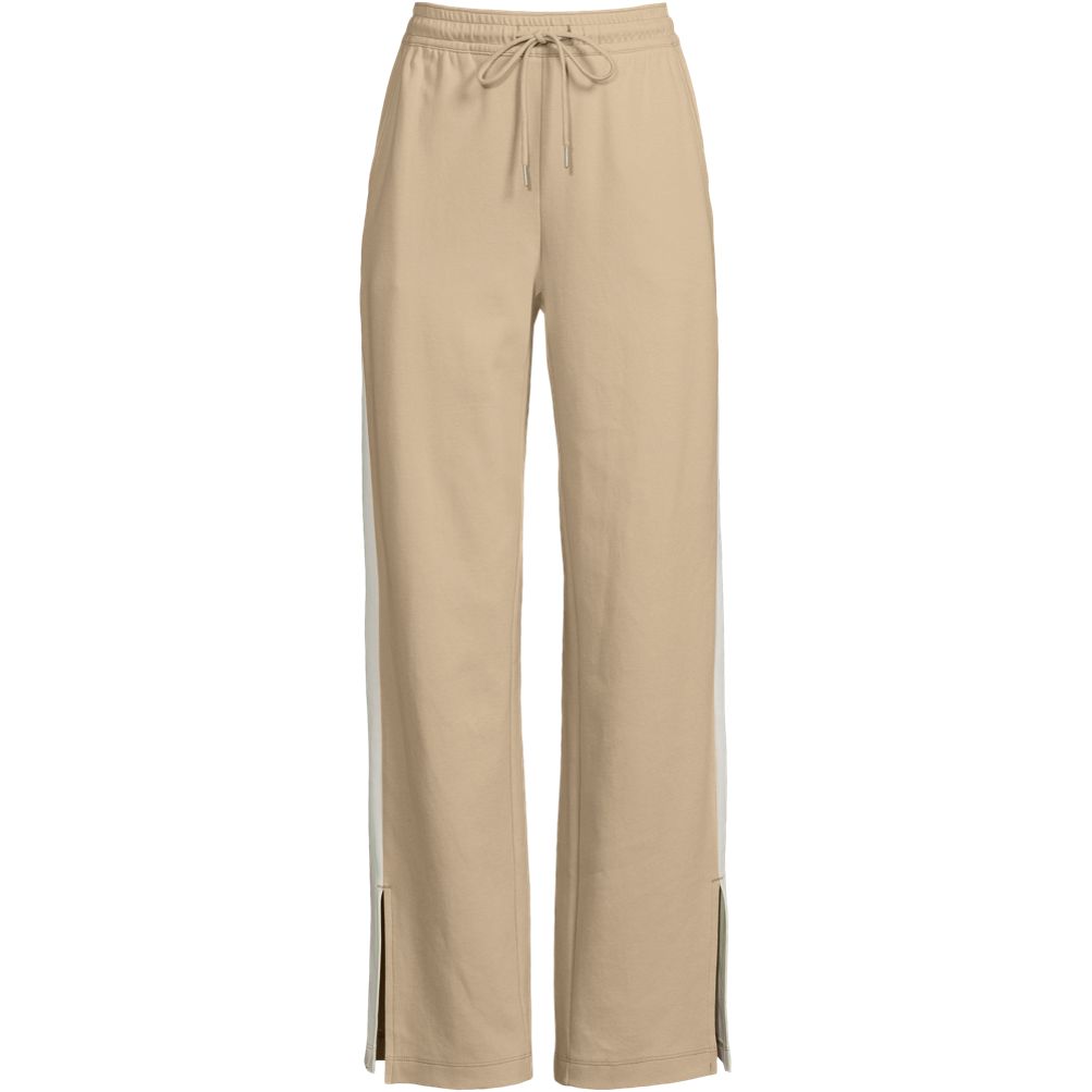 Women's Sport Knit High Rise Relaxed Straight Leg Side Stripe