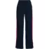 Women's Sport Knit High Rise Relaxed Straight Leg Side Stripe Pants, Front