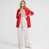 Women's Tall Sport Knit High Rise Relaxed Straight Leg Side Stripe Pants, alternative image