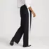 Women's Sport Knit High Rise Relaxed Straight Leg Side Stripe Pants, Back