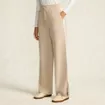 Women's Knit High Rise Relaxed Straight Leg Side Stripe Pants