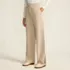 Women's Sport Knit High Rise Relaxed Straight Leg Side Stripe Pants, Front