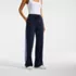 Women's Tall Sport Knit High Rise Relaxed Straight Leg Side Stripe Pants, Front