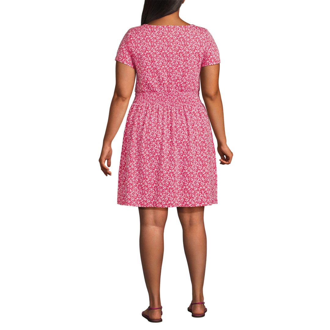 Women's Cotton Modal Smocked Waist Dress