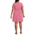 Women's Plus Size Cotton Modal Smocked Waist Dress, Back
