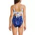 Women's Petite Wrap Monokini High Leg One Piece Swimsuit, Back