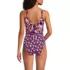 Women's Wrap Monokini High Leg One Piece Swimsuit, Back