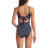  Women's Wrap Monokini High Leg One Piece Swimsuit, Back