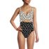  Women's Wrap Monokini High Leg One Piece Swimsuit, Front