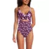  Women's Wrap Monokini High Leg One Piece Swimsuit, Front