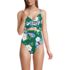  Women's Wrap Monokini High Leg One Piece Swimsuit, Front