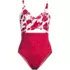  Women's Wrap Monokini High Leg One Piece Swimsuit, Front