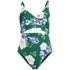  Women's Wrap Monokini High Leg One Piece Swimsuit, Front
