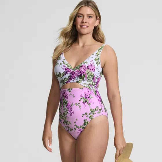 Women's Wrap Monokini High Leg One Piece Swimsuit - primary