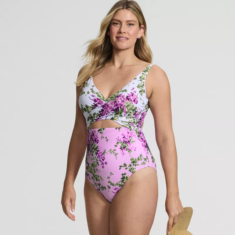  Women's Wrap Monokini High Leg One Piece Swimsuit, alternative image