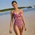 Women's Wrap Monokini High Leg One Piece Swimsuit, alternative image