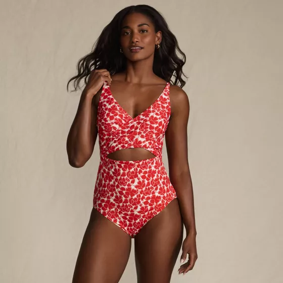 Women's Wrap Monokini High Leg One Piece Swimsuit - primary
