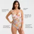  Women's Wrap Monokini High Leg One Piece Swimsuit, alternative image