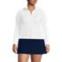 Women's Plus Size SunShade UPF 50 Long Sleeve Quarter Zip Rash Guard, alternative image