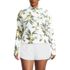 Women's Plus Size SunShade UPF 50 Long Sleeve Quarter Zip Rash Guard, Front