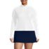 Women's Plus Size SunShade UPF 50 Long Sleeve Quarter Zip Rash Guard, Front