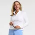 Women's Plus Size SunShade UPF 50 Quarter Zip Rash Guard, alternative image