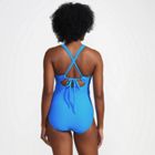 Women's Ribbed Knot Front One Piece Swimsuit