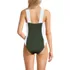 Women's Square Neck High Leg One Piece Swimsuit, Back