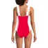 Women's Square Neck High Leg One Piece Swimsuit, Back