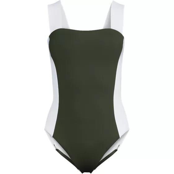Women's Square Neck High Leg One Piece Swimsuit - primary